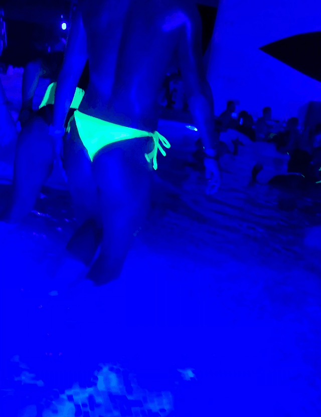 Neon nights in Mexico are always my favorite and always my sluttiest nights