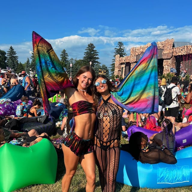 Two festival girls